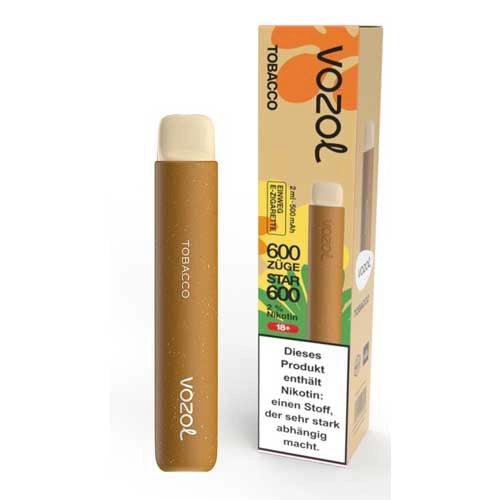 Vozol Star 600 - Tobacco - 20mg/ml SY-VAPE Vozol Star 600 - Tobacco - 20mg/ml SY-VAPE